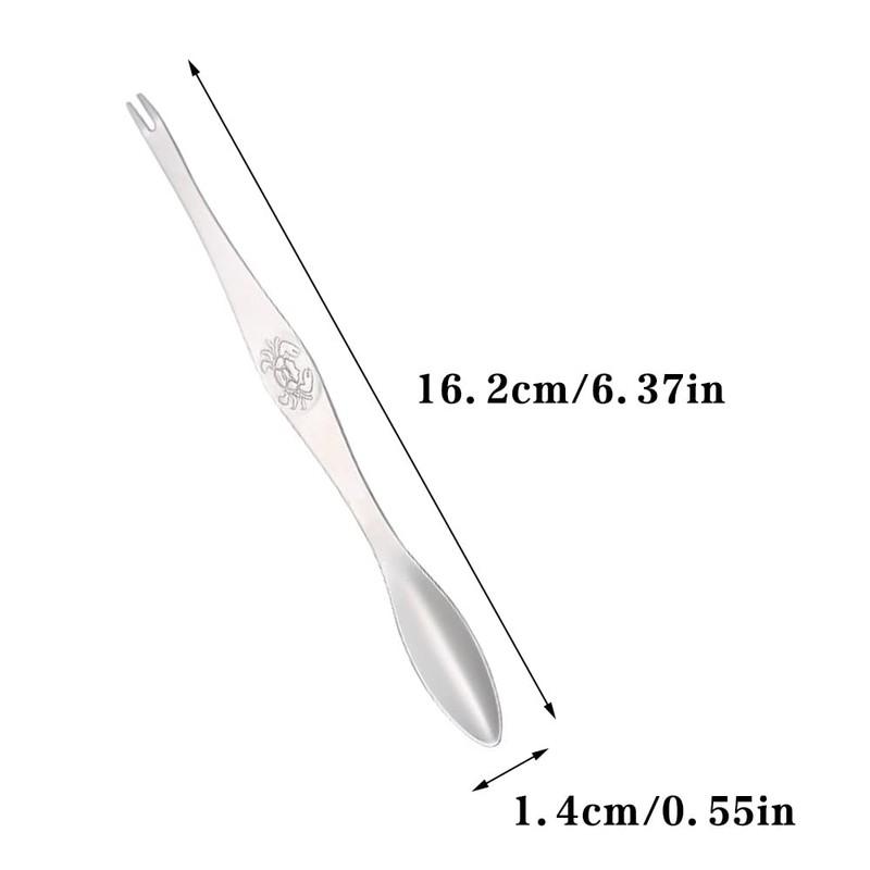 6 Pcs Stainless Steel Crab Lobster Shellfish Forks Lobster Crab