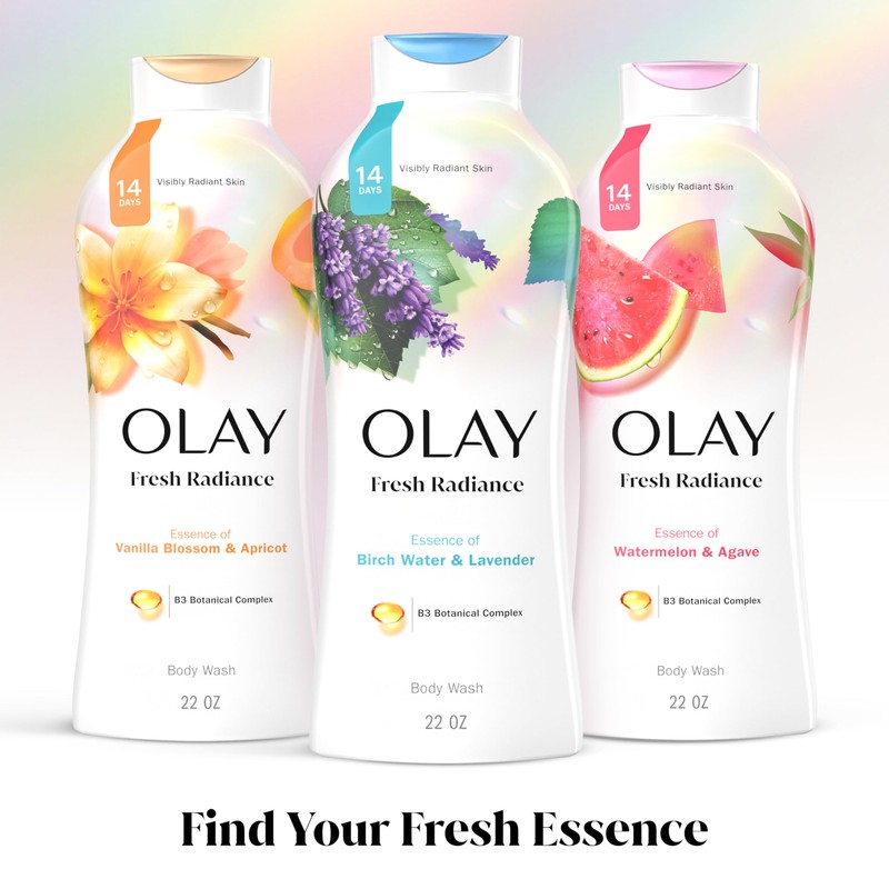 Olay Body Wash for Women, Fresh Radiance, Refreshing & Renewing,