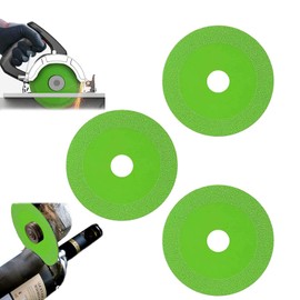 3Pack Rock Slab Grinding Disc,Glass Cutting Disc for Angle Grinder,4" X 7/8” Tile Cutter Blade,for Wet and Dry Cutting of Stone,Jade,Wine Bottles,Etc
