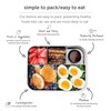 LunchBots Large Trio Stainless Steel Lunch Container -Three Section Design