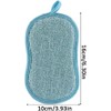 6PCS Reusable Sponges Kitchen Double-Side Microfiber Sponge Non Scratch Microfiber