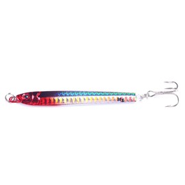 FOLANDO Metal Sea Fishing Lures with Hooks, Spinner Lure sea fishing sinking lure for Sea Fishing Tackle for Long Cast Deep Sea Fishing 60g 6#