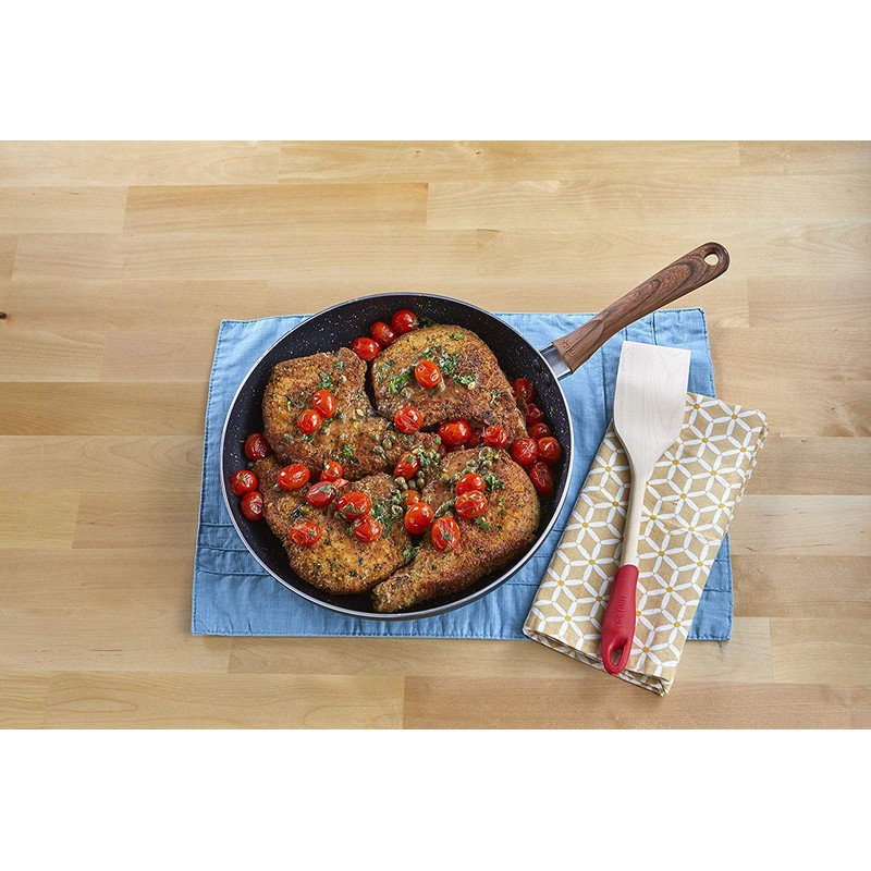 IMUSA USA Woodlook 12" Black Stone Fry Pan Handle and