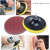 AUTOTOOLHOME Disc Paper, Magic Type, Sandpaper, Round, 4.9 inches (125