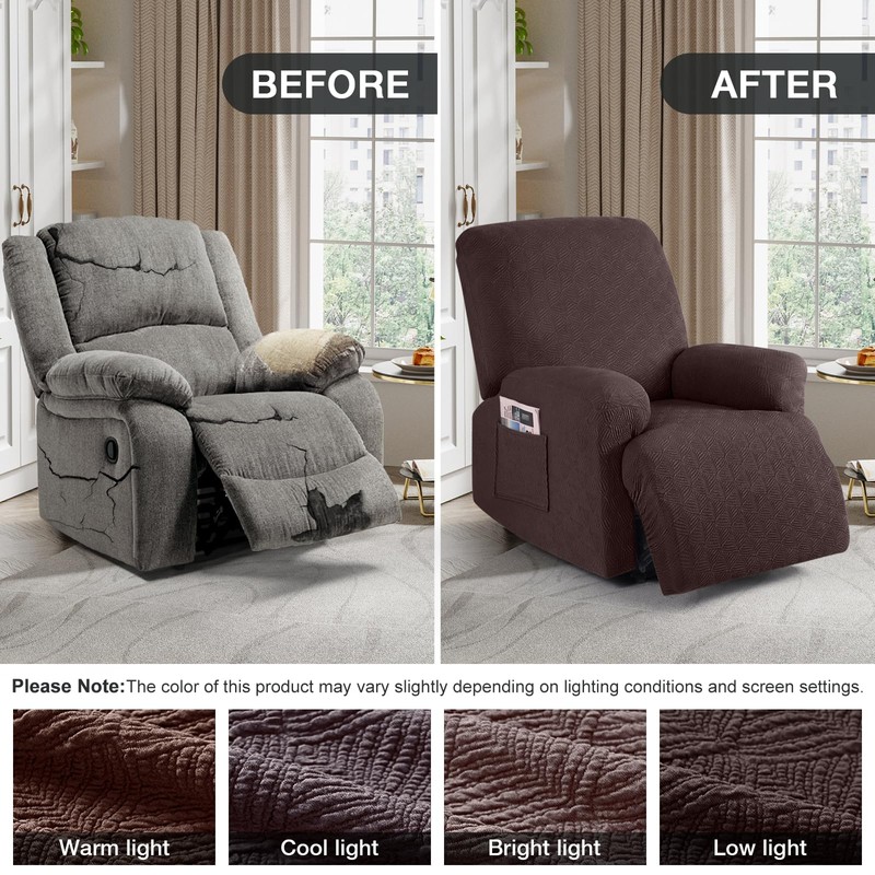Timeles Extra Wide Recliner Chair Cover Reclining Couch Cover Sofa