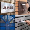 3D Self Adhesive Mailbox Numbers 0-9 Number Stickers No Drilling