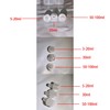 50pcs Lab Dropping Bottles,Squeezable Plastic Liquid Dropper Bottles,Empty Eye Liquid