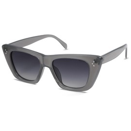 SOJOS Mujeres Gafas De Sol Grande Gris Lechoso/Gris