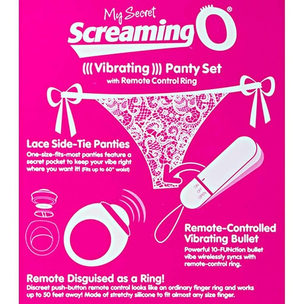 Screaming O Pink My Secret Vibrierendes Panty-Set mit Fernbedienungsring