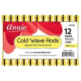 3 Packs of Annie Cold Wave Rods-Long #1108 (12 Pieces per Pack)