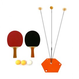 Self Table Tennis Trainer Swing Serve Practice Set (Racket + Ball + Trainer) Self Table Tennis Set 2ea