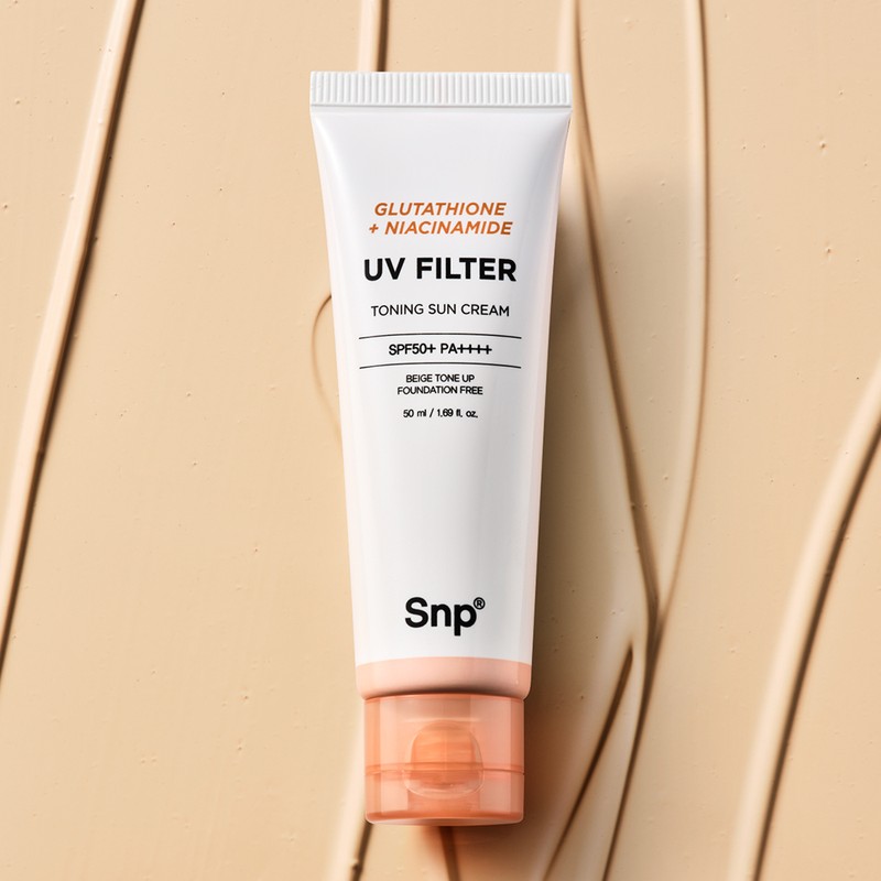 SNP Glutathione + Niacinamide UV Filter Toning Sun Cream 50ml