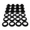 C.S. Osborne 12 Sets Dull Black Grommets & Spur Washers