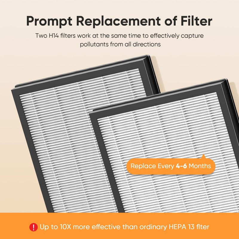 DAYETTE H14 Filter 2 Pack AP303 AP304 Air Purifier Replacement