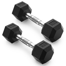 PAPABABE Dumbbells Set of 2 8lbs Dumbbells Pair, 8 Pounds Hand Weights for Women Men at Home, Free Weights Dumbbells Set for Home Gym Equipment, Pesas Mancuernas para Ejercicios de Hombre Casa.