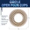 FolkArt Drizzle Open, Set of 6 Circle Cups for DIY