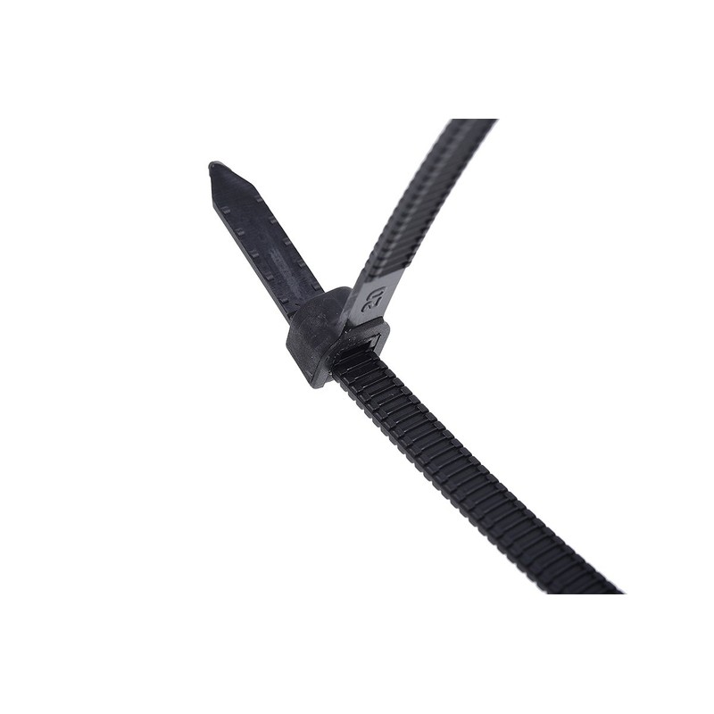Phobya Zip tie black Twist Tail 4,7x180mm 10 pcs
