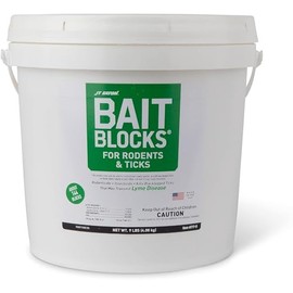 JT Eaton Bait Blocks for Rodents and Ticks, 9 Pound Resealable Pail, 144 Blocks