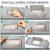 VKGUG 2PCS Sun Visor Cover Protector Compatible with Dodge Ram