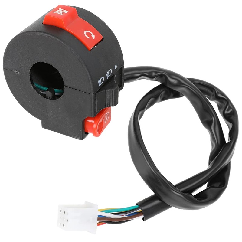 FVRITO Left Starter Kill Light Switch Female Plug Assembly for