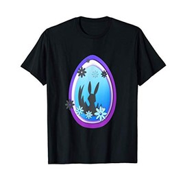 Purple Easter Eggs & Bunny Cute Rabbit Ears T-Shirt