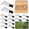 Tondiamo 25 Pcs Chain Link Insulator Electric Fence Stainless Steel