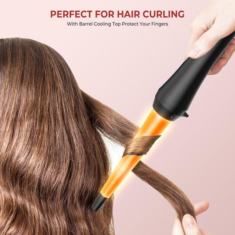 Konischer Lockenstab aus Keramik für Natürliche Wellen Locken Conical Curling