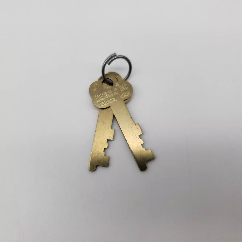 Diebold 2x Diebold 17570 Safe Deposit Keys Pre-Cut 11032871G 0.06"T