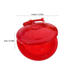 Toddmomy 12pcs Percussion Instrument Spanish Castanet Party Favors Hand Finger Castanets Classroom DIY Castanets Rhythm Music Musical Instrument for Kids Children Adults(Mixed Color)