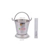 HAZEL Stainless Steel Serving Bucket, 800ml, 1 Piece (Silver)