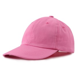 Zsedrut Cotton Tolddler Girls Hat Candy Color Baby Boys Baseball Caps Children Snapback Cap Spring Summer Autumn 3-8 Y (Pure Rose Red)