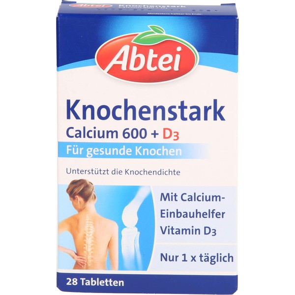 Abtei Knochenstark Calcium 600 + D3 Tabletten, 28er