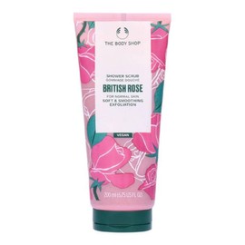 The Body Shop British Rose Shower Scrub 200ml (Soft and Smoothing Exfoliator)