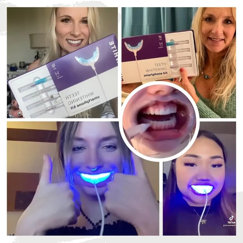 Kit Profesional De Blanqueamiento Dental, Luz Led Acelerador