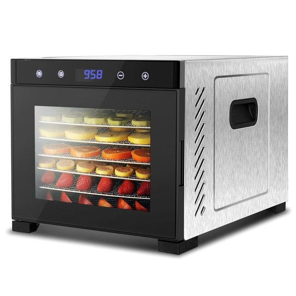 NutriChef 600-Watt Premium Electric Countertop Food Dehydrator Machine NCDH6S7