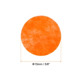 HARFINGTON 200pcs Round Felt Circles, 15mm 5/8" Pre Cut Felt Craft Pads Non-Woven Mini Felt Fabric Circles for DIY Sewing Handcraft Cut Projects Craft Finishing, Orange