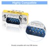 ENUODA 2 Pack Gender Changers 9 Pin Male to Male