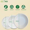 ECONX 50Pcs Biodegradable Bagasse Bowls 6oz White Sugarcane Disposable Bowl