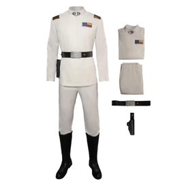 Heodols Officer Costume Uniform Adult Rebels Army Officer Cosplay Outfits Shirt Pants Belt for Men