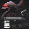 TooToo Motorcycle Tail Light Strip Aluminum Triple LED Sequential Turn