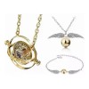 THE9SHOP Set De Dorada Giratiempo, Snitch Pulsera Collar Y Accesorios