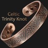 Wide Copper Magnetic Bracelet Men Celtic Pure Copper Bangle Cuff