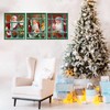 TYPTEK Festive Santa Claus Window Scene Canvas Wall Art Christmas