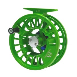 Maxcatch TINO Fly Fishing Reel, Large Arbor Trout Fly Reel: 3/4,5/6,7/8 Weight (Reel Only (Green), 5/6wt)