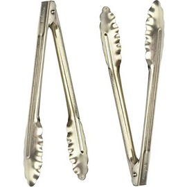 Winco UT-9 Coiled Spring Heavyweight Stainless Steel Utility Tong, 9-Inch (Pack of 2)