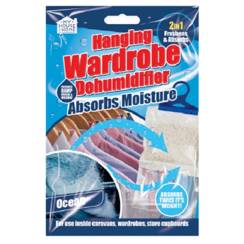 Hy House My Home Fragranced Hanging Wardrobe Dehumidifier Helps Stop