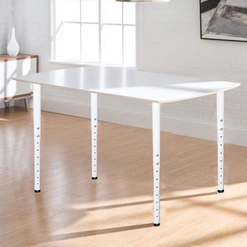 Jahof Adjustable Table Legs 22-36 inch (55-90cm), Metal Desk Legs