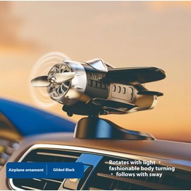 AoslionSenlian A Solar-Powered, Quiet-Rotation car Ornament relieves Fatigue, boosts Alertness, and adds Driving Fun. Suitable for All Cars, Offices, and Homes. Perfect for Any Sunny spot (Black)