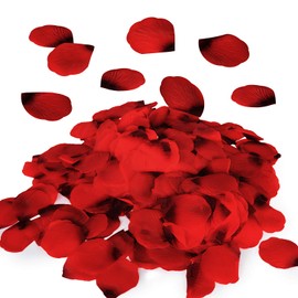 Royal Imports Red Silk Flower Romantic Artificial Rose Petals for Wedding Aisle, Party Favor & Table, Vase, Home Decoration, 1000 PCS