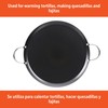 IMUSA 11in Carbon Steel Nonstick Round Comal with Metal Handles,
